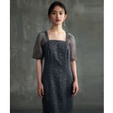 パーティードレス 2素材ドッキングワンピース | DRESS+ | 詳細画像7