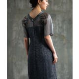 パーティードレス 2素材ドッキングワンピース | DRESS+ | 詳細画像9