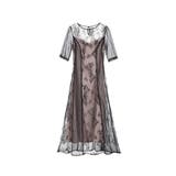 ドレス 結婚式 ワンピース タイト Iライン レース | DRESS+ | 詳細画像28