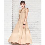 ワンピース ミモレ丈 ノースリーブ ワイドカラー ウエスト切替秋卒業式 成人式 | DRESS+ | 詳細画像5 