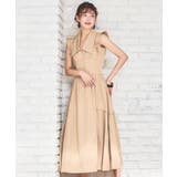 ワンピース ミモレ丈 ノースリーブ ワイドカラー ウエスト切替秋卒業式 成人式 | DRESS+ | 詳細画像6 