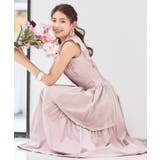 ピンク | ワンピース ミモレ丈 ノースリーブ ワイドカラー ウエスト切替秋卒業式 成人式 | DRESS+