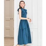 ワンピース ミモレ丈 ノースリーブ ワイドカラー ウエスト切替秋卒業式 成人式 | DRESS+ | 詳細画像25 