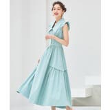 ワンピース ミモレ丈 ノースリーブ ワイドカラー ウエスト切替秋卒業式 成人式 | DRESS+ | 詳細画像10 