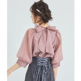 ブラウス リボンカラー 七分袖 シアー素材 裏地付き卒業式 成人式 | DRESS+ | 詳細画像13