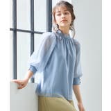 ブラウス リボンカラー 七分袖 シアー素材 裏地付き卒業式 成人式 | DRESS+ | 詳細画像3