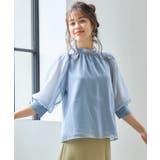 ブラウス リボンカラー 七分袖 シアー素材 裏地付き卒業式 成人式 | DRESS+ | 詳細画像7