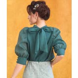 ブラウス リボンカラー 七分袖 シアー素材 裏地付き卒業式 成人式 | DRESS+ | 詳細画像29