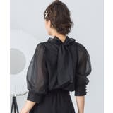 ブラウス リボンカラー 七分袖 シアー素材 裏地付き卒業式 成人式 | DRESS+ | 詳細画像17