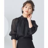 ブラウス リボンカラー 七分袖 シアー素材 裏地付き卒業式 成人式 | DRESS+ | 詳細画像20