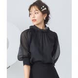 ブラウス リボンカラー 七分袖 シアー素材 裏地付き卒業式 成人式 | DRESS+ | 詳細画像18