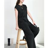 カットソーセットアップ パンツドレス | DRESS+ | 詳細画像1 