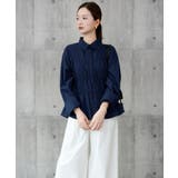 ウエストシャーリング ペプラムシャツ 長袖 | DRESS+ | 詳細画像36 
