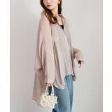 ダークベージュ | シャツ レディース オーバーサイズ 透け感 | DRESS+