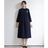 ネイビー | 品さ際立つ前後2wayフォーマルワンピース | DRESS+