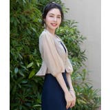 ベージュ | レディース ジャケット Vネック | DRESS+