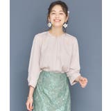 ベージュ | ブラウス 七分袖 2way トップス プルオーバー卒業式 成人式 | DRESS+