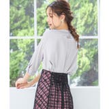 ライトグレー | ブラウス 七分袖 2way トップス プルオーバー卒業式 成人式 | DRESS+