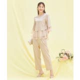 パンツドレス セットアップ 結婚式 パーティー レース | DRESS+ | 詳細画像13 
