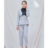 ライトグレー | レディーススーツ セットアップ フォーマルスーツ 通勤 | DRESS+