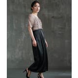 ワンピース ドレス 結婚式 異素材ドッキング | DRESS+ | 詳細画像2 