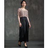 ワンピース ドレス 結婚式 異素材ドッキング | DRESS+ | 詳細画像4 