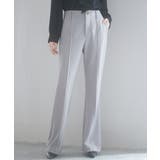 グレー | ウエストゴムストレッチフレアパンツ | SAISON DE PAPILLON 