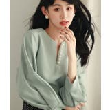 パール付きキーネックブラウス | SAISON DE PAPILLON | 詳細画像26