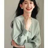 パール付きキーネックブラウス | SAISON DE PAPILLON | 詳細画像27