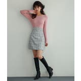 ツイード生地ペチパン付きミニスカート | SAISON DE PAPILLON  | 詳細画像5 