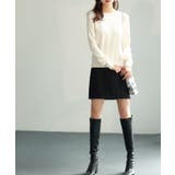 ツイード生地ペチパン付きミニスカート | SAISON DE PAPILLON  | 詳細画像13 