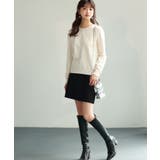 ツイード生地ペチパン付きミニスカート | SAISON DE PAPILLON  | 詳細画像14 