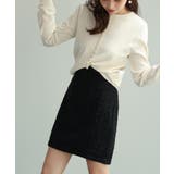 ツイード生地ペチパン付きミニスカート | SAISON DE PAPILLON  | 詳細画像19 