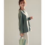 パール付きキーネックブラウス | SAISON DE PAPILLON  | 詳細画像9 