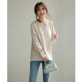 パール付きキーネックブラウス | SAISON DE PAPILLON  | 詳細画像18 