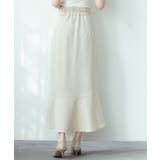 ラップ風ダブルベルトミモレ丈スカート | SAISON DE PAPILLON  | 詳細画像10 