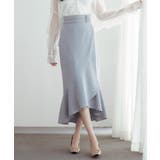 ラップ風ダブルベルトミモレ丈スカート | SAISON DE PAPILLON  | 詳細画像24 