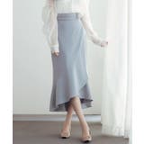 ラップ風ダブルベルトミモレ丈スカート | SAISON DE PAPILLON  | 詳細画像25 