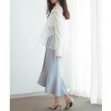 ラップ風ダブルベルトミモレ丈スカート | SAISON DE PAPILLON  | 詳細画像29 