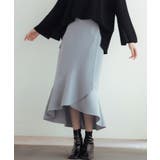 ラップ風ダブルベルトミモレ丈スカート | SAISON DE PAPILLON  | 詳細画像31 