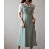 ドッキングビスチェロング丈ワンピース | SAISON DE PAPILLON  | 詳細画像4 