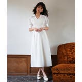 アイボリー | ドッキングビスチェロング丈ワンピース | SAISON DE PAPILLON 