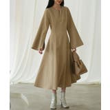 パール付きキーネックフレアワンピース | SAISON DE PAPILLON  | 詳細画像14 