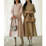 パール付きキーネックフレアワンピース | SAISON DE PAPILLON  | 詳細画像21 