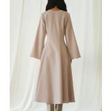 パール付きキーネックフレアワンピース | SAISON DE PAPILLON  | 詳細画像10 