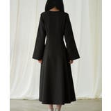 パール付きキーネックフレアワンピース | SAISON DE PAPILLON  | 詳細画像27 