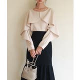 クルーネックケープブラウス | SAISON DE PAPILLON  | 詳細画像8 