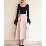 フクレジャガードフレアハイウエストスカート | SAISON DE PAPILLON | 詳細画像11