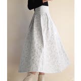 フクレジャガードフレアハイウエストスカート | SAISON DE PAPILLON | 詳細画像32