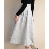 フクレジャガードフレアハイウエストスカート | SAISON DE PAPILLON | 詳細画像33